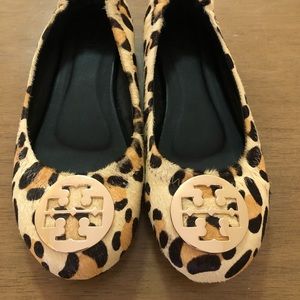 Tory Burch Reva Flats Leopard